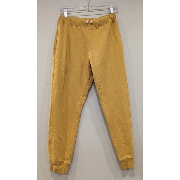 Ace Rivington Mustard Yellow Cotton Joggers Size Small